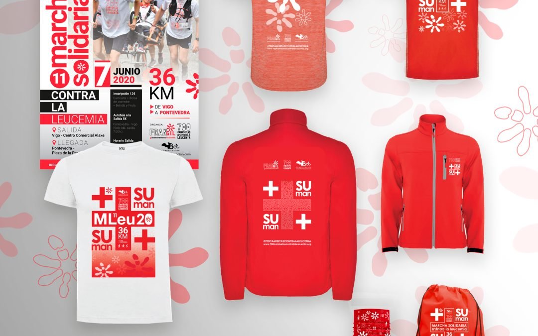 MERCHANDISING 700 CAMISETAS CONTRA LA LEUCEMIA